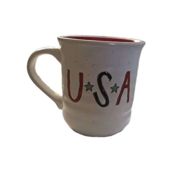 U.S.A  MUG. U.S A COFFEE MUG.  UNITED STATES OF AMERICA MUG - Picture 1 of 5